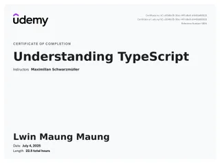TypeScript certificate